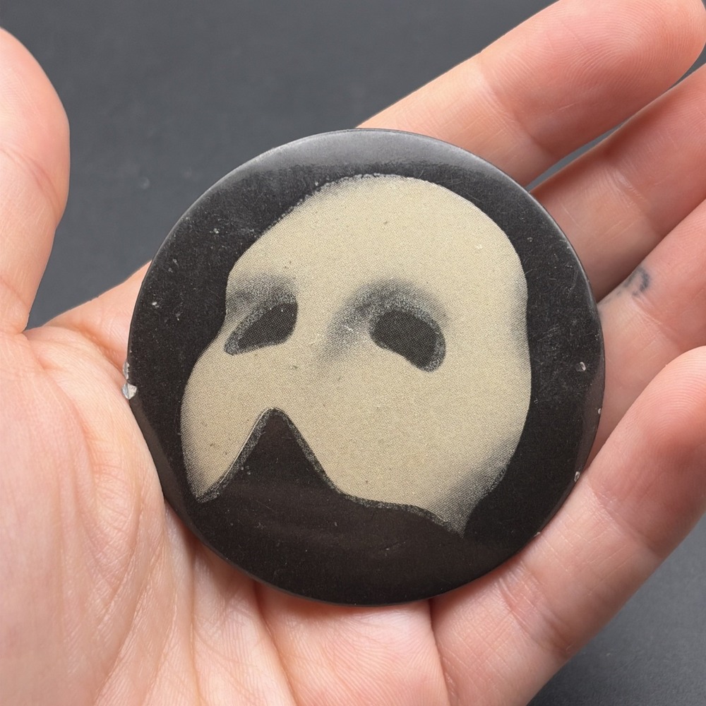 Vintage The Phantom Of The Opera Mask Broadway Musical Button Pin